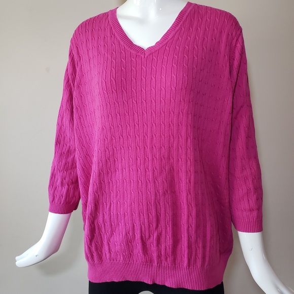 Plus size sweater 2X pink - Picture 1 of 6